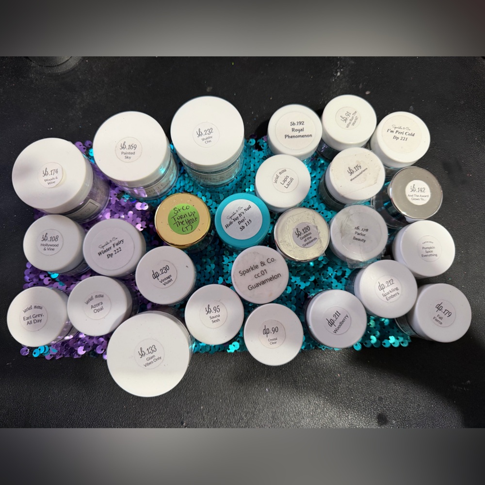 Lot of Sparkle and Co dip powders